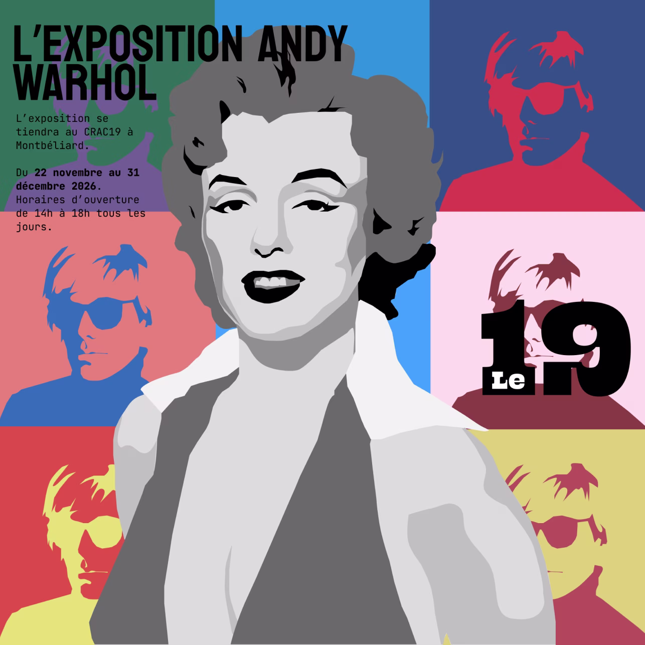 Affiche Exposition Andy Warhol